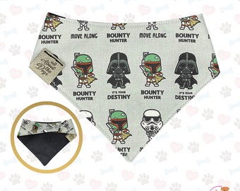 Starwars Dog Bandana, Dog Scarf Bandana with Snap, Dog Bandana For Boys, Dog Scarf Custom, Snap on Dog Bandana, Custom Dog Bandana