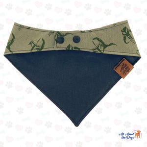 Minimal Helmet Pet Bandana | Reversible Snap-On Galaxy Dog Scarf image 4