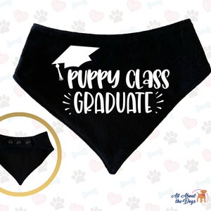 Dog Bandana Graduation Gift Dog Lover Gift Dog Mom Gift Custom Dog Bandana Puppy Bandana Graduation Announcement image 1