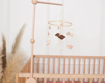 Wooden Baby Mobile Hanger – Crib Arm, Canadian Design