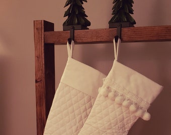 Wood Christmas Stocking Stand To Use Your Stocking Holders!