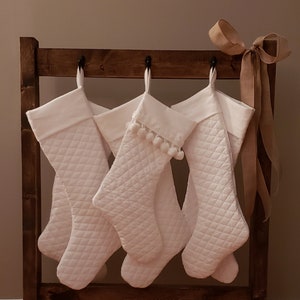 Wood Christmas Stocking Holder Stand