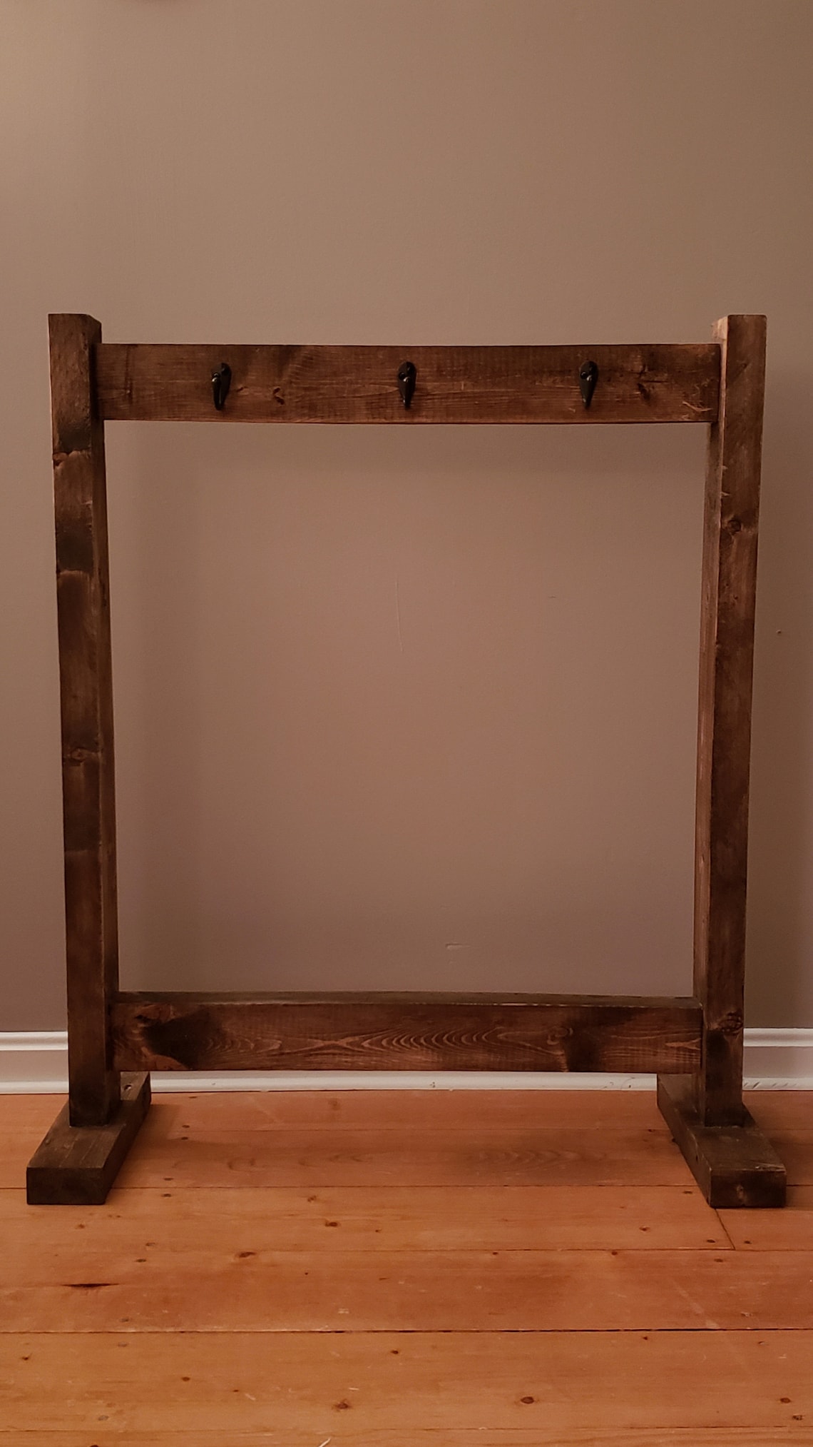 Wood Christmas Stocking Holder Stand Etsy