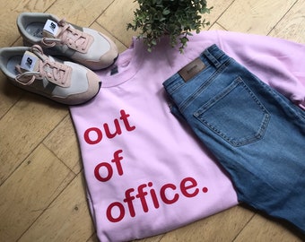 Out of Office oversized slouchy sweatshirt