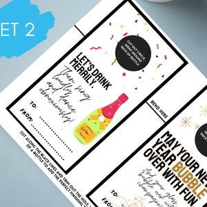 Utskrivbara etiketter till nyårsflaskan: NYE-värdpresent (PDF) bild 5