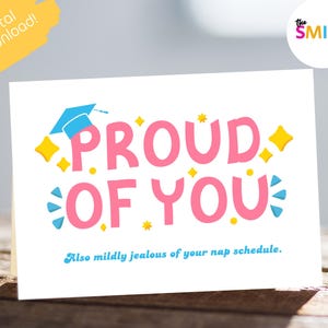 Graduation Card Printable Instant Download