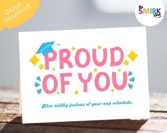 Graduation Card Printable Instant Download