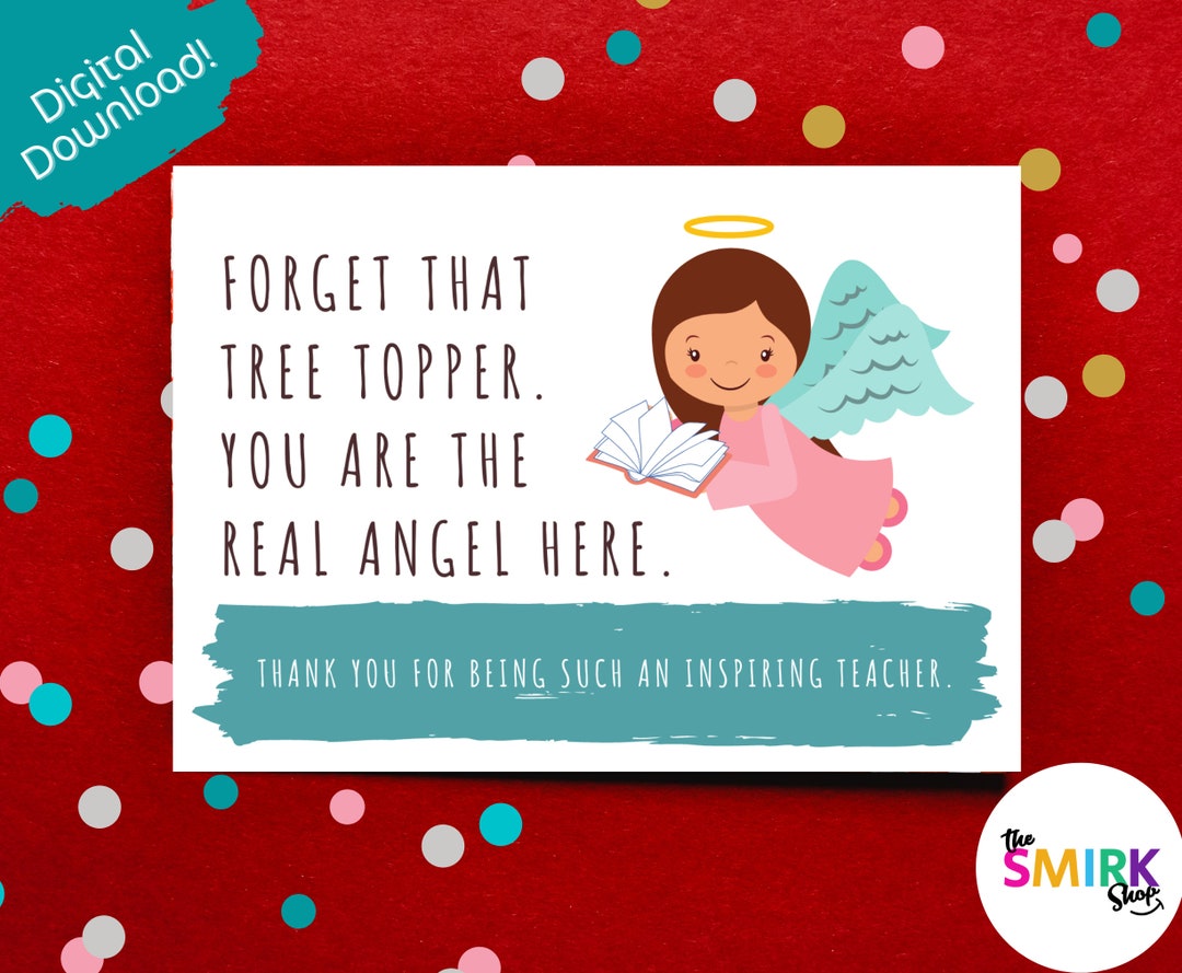 Printable Teacher Christmas Card, Teacher Holiday Card, Holiday Teacher ...