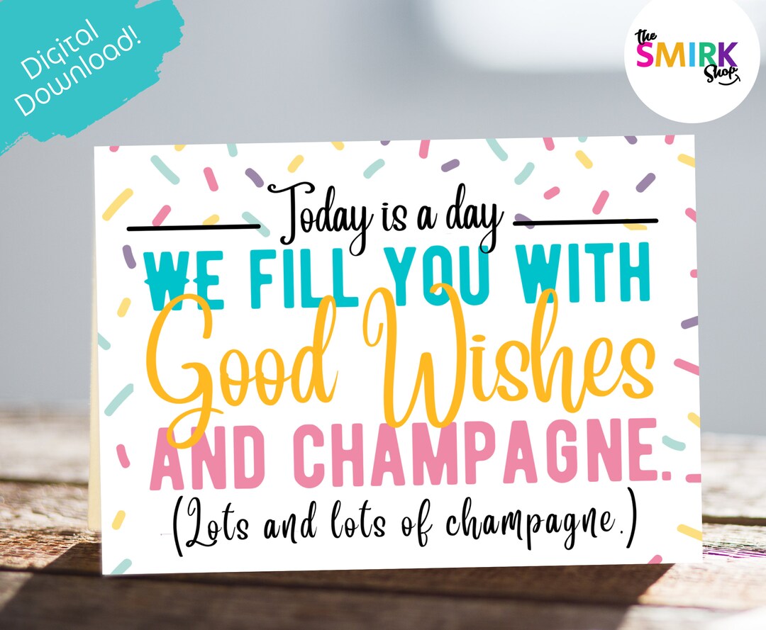 Printable Bridal Shower Card, Funny Bridal Shower Card, Cute Friend ...