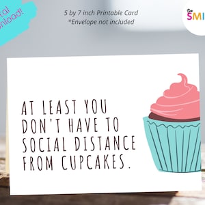 Printable Get Well Card: Cupcake Encouragement (PDF)