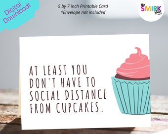 Tarjeta imprimible de "Mejórate pronto": Cupcakes de ánimo (PDF)