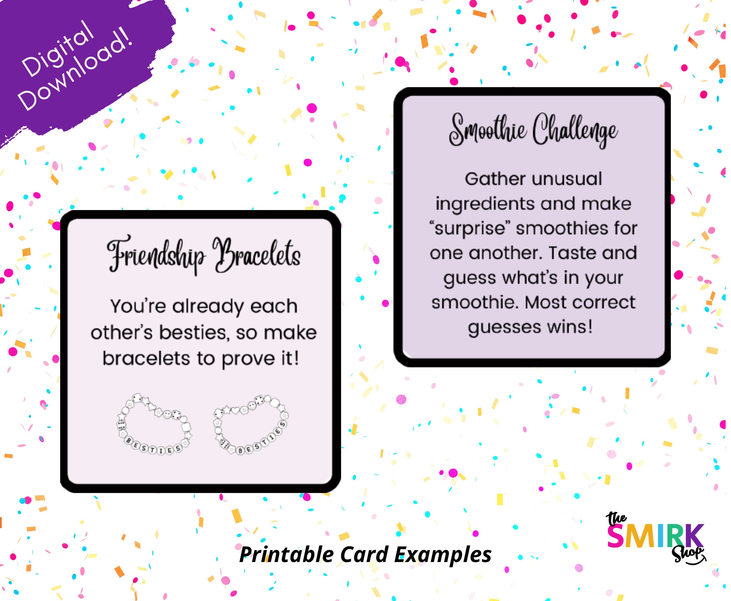 Printable Mother Daughter Activity Cards, Printable Mom and Me Jar ...