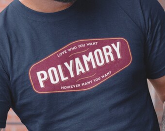 Polyamory Retro Badge Tee
