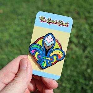 St. Louis Progress Pride Fleur-de-lis Hard Emaille Pin