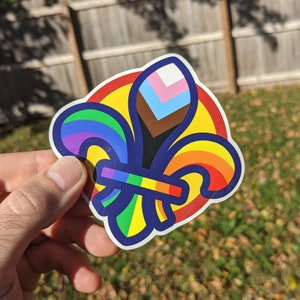 Adesivo Progress Pride St. Louis Flor de lis