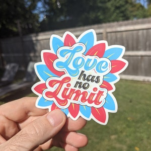 Love has no Limit Vinyl Polyamory Sticker