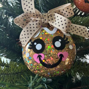 Glass Gingerbread men Christmas Ornament