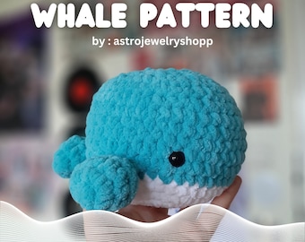 PATTERN || Whale Amigurumi Crochet Plushie Pattern