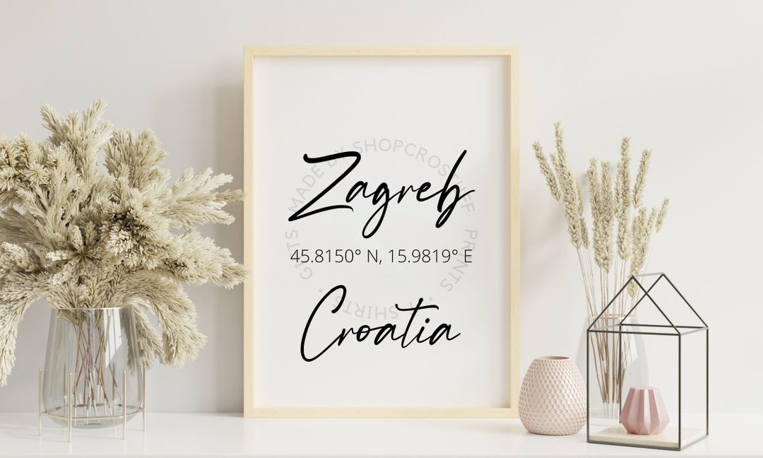 Croatia Coordinates: Zagreb, Croatia Latitude/longitude ivory/blue/teal
