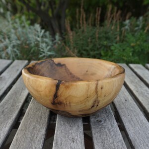 Wooden bowl hand carved; unique; made of walnut