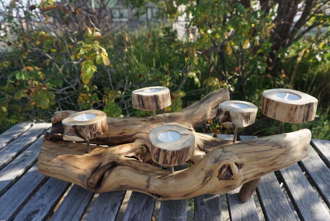 Candlestick Made of Ivy Root Candle Holder Made of Ivy Root Etsy