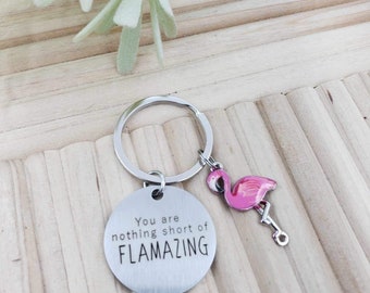 Daughter Valentine Gift, Flamingo Gifts , Flamazing, You Are Amazing, Valentine For Her, Graduation, Teenage Girl Gifts, Flamingo Keychain