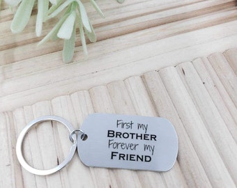 Brother Gift, Brother Gift from Sister, Brother Gift Christmas, Brother Gift Adult, Brother Keychain, Brother Birthday Gift from Sister, Key