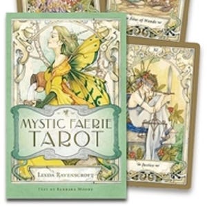 Mystic Faerie Tarot Deck Cards, deck and instructions, beginners deck, CAT-atude