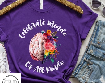 Autism Awareness Shirt, Autism Mom, Autism Tee, Gift For ABA Therapist, ADHD Child, Inclusion Pride, Mental Health Matters, Autism Awareness