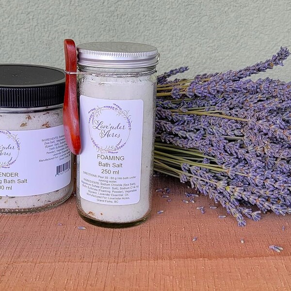 Lavender Foaming Bath Salt: Timeless Tranquil Escape