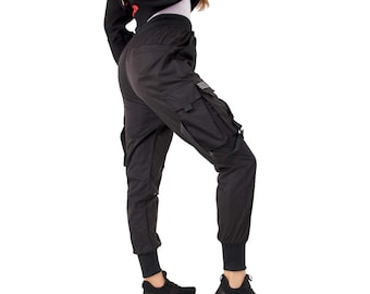 Joggers negros mate para mujer