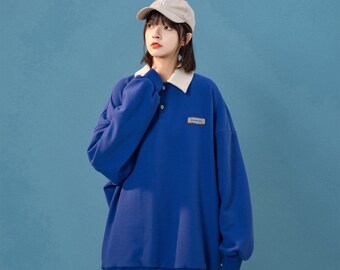 Women's Studio Blue Sweatshirt Thin Casual Shirt