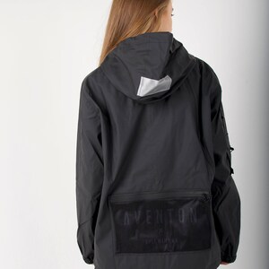 Women's Leather Techwear Jacket Streetwear Coat image 4