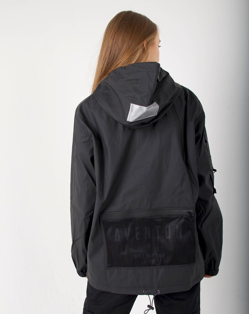 Women's Leather Techwear Jacket Streetwear Coat image 4