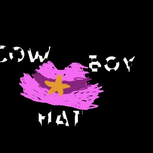 COW! BOY! HAT! Bluey Sticker