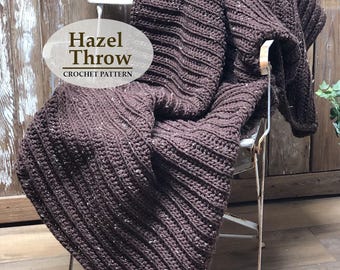 Hazel Blanket Crochet Pattern: Bulky Throw (PDF Download)