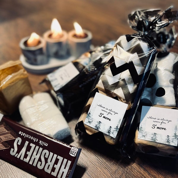 S’mores for 4 | smores kit|smores station| Party favor| Office| Event| team building| wedding|Firepit sold separately