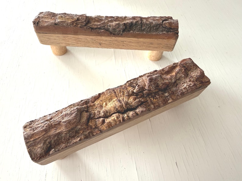 Oak Bark Handles Exceptional Interior Detail Forest Theme Room.