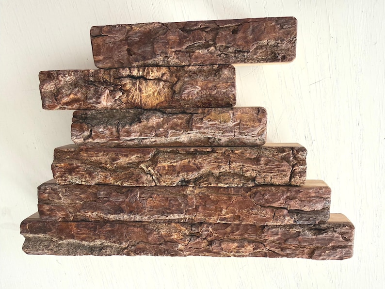 Oak Bark Handles Exceptional Interior Detail Forest Theme Room.