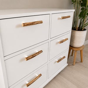 Maniglia per cassetto in legno di mare: decorazione rustica da spiaggia, maniglia in legno naturale