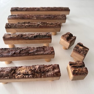 Oak Bark Handles Exceptional Interior Detail Forest Theme Room