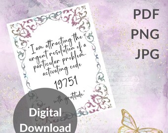 Descarga de afirmación del código Grabovoi: resolución urgente de un problema particular
