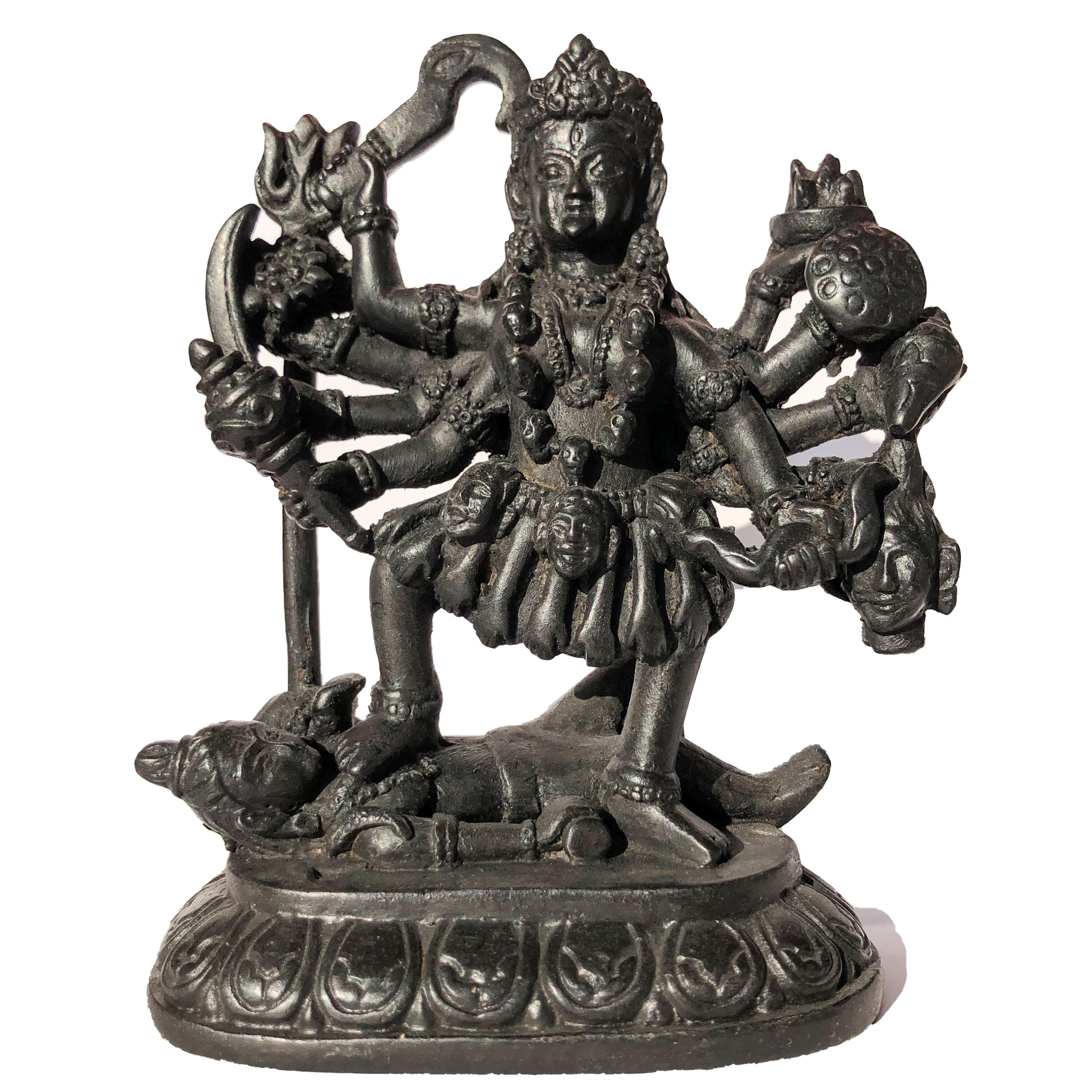 Déesse Kali Ma Nar Mund Mala Crâne Mala Collier Yoga Shiva Kapala Perles de P