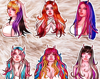 Sticker Pride Demon - Gay Pride Sticker - Lesbian Pride - niet-binaire Pride - Bi Pride - Trans Pride - Pan Pride - Ace Pride - LGBTQA-sticker