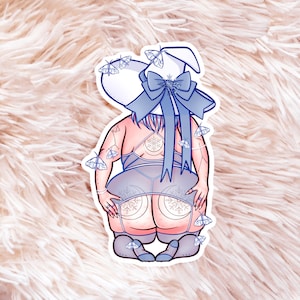 Winter Witch Sticker - Fat Art - Body Positive Art - Plus Size Art - Witchy Art - Winter Art