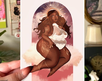 Thunder Thighs Digital Print Download - Printable Fat Positive Art - Plus Size Art - Fat Art - Body Positive Art - Fat Liberation Art
