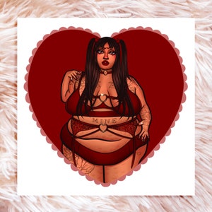Mine Print - Fat Art - Plus Size Art - Fat Positive Art - Fat Babe Art - Body Positive Art