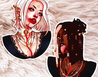 Bloodsuckers Stickers - Vampire Stickers - Halloween Stickers