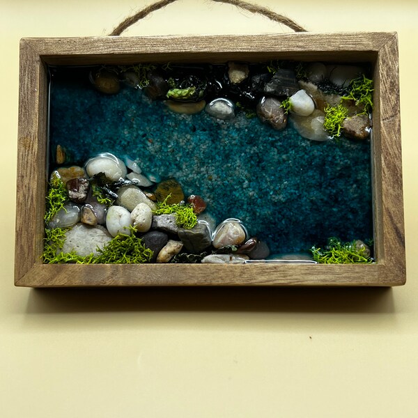 River Rocks Wall Art Etsy