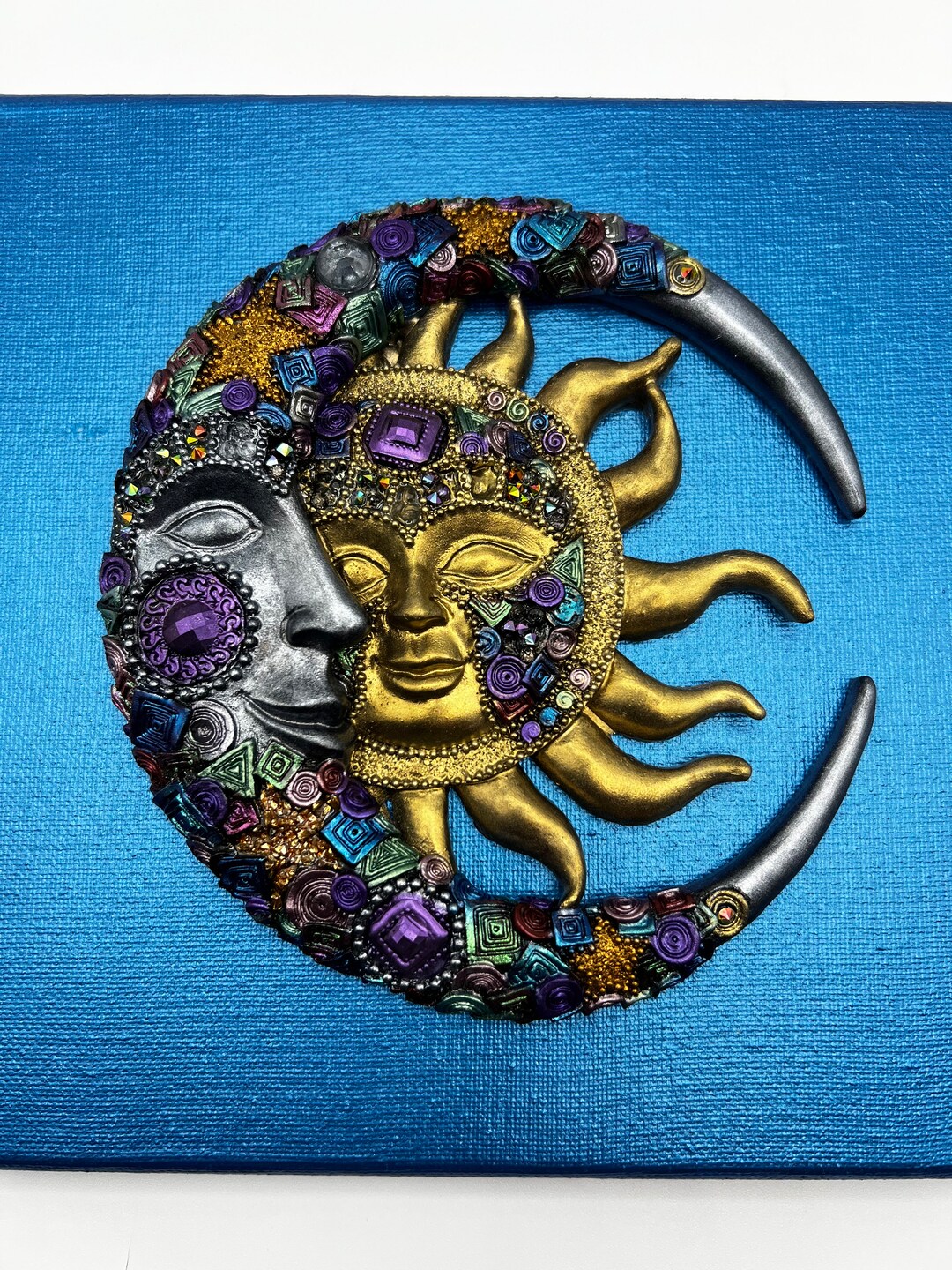 Sun and Moon Wall Art, Celestial Wall Art, Sun and Moon Art, Sun and Moon Decor, Sun and Moon